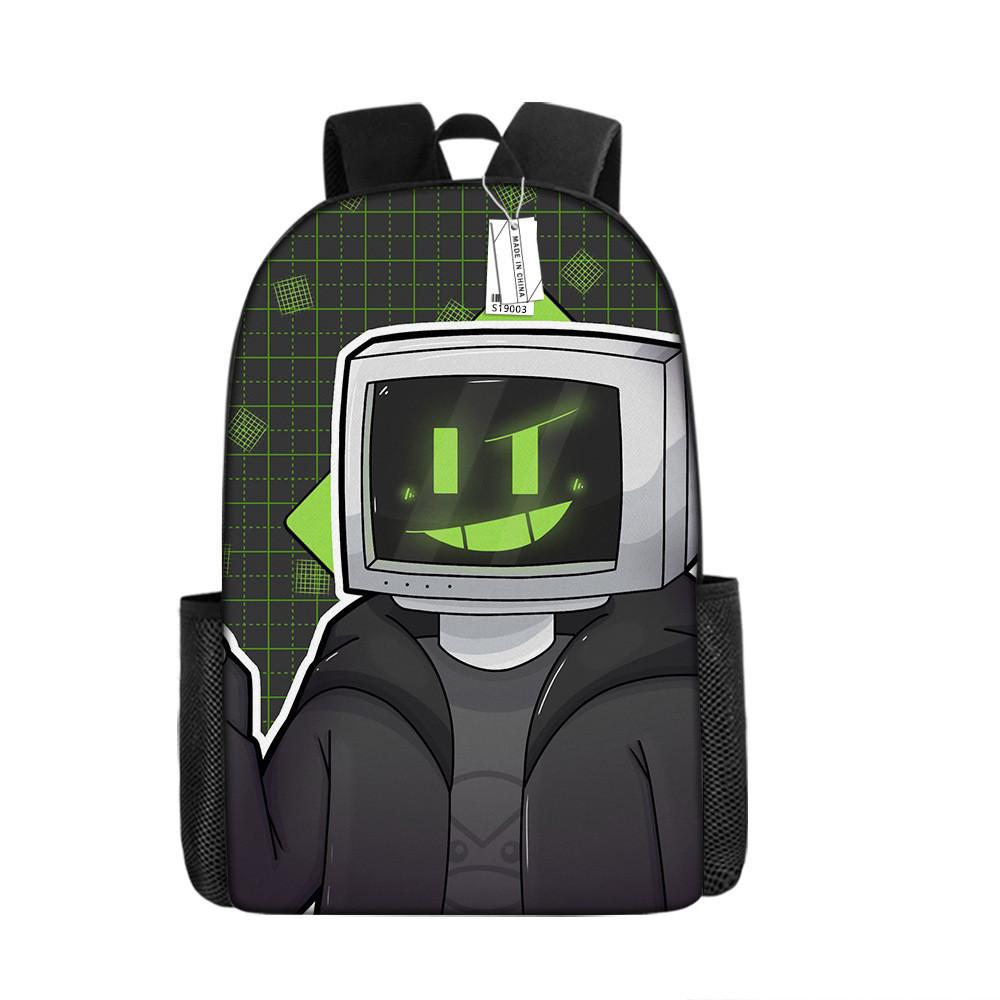 Skibidi Toilet Character Kids Backpack With Breathable Oxford Cloth For School Use