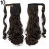 Tenfyer Women's Girl's Long Straight Wavy Ponytail Wigs Clip In Pony Tail Hair Extensions