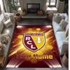 Racing Club de Lens Bedruckter Kristall-Samt-Teppich Rutschfester Kristall-Samt-Teppich Für Sofa Schlafzimmer Innenbereich Heimdekoration