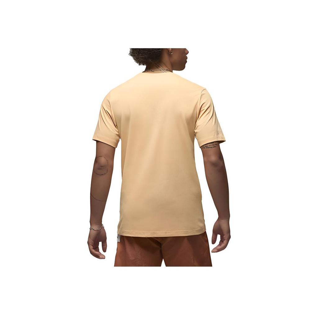 Jordan Essentials Logo Graphic Crew-Neck Short-Sleeve T-Shirt Men Tops Gold DX9581-251