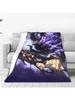 Anime Solo Leveling Blanket Coral Fleece Plush Summer  Multi-Function Super Warm Throw Blankets For Bed Travel Plush Thin Quilt