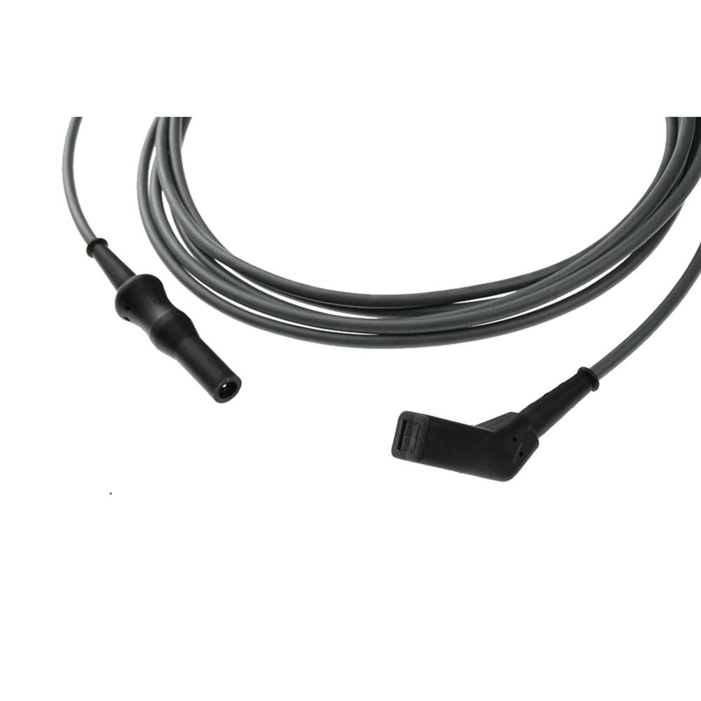 1 Pcs Reusable Bipolar Forceps Cable for Electrosurgical Coagulation Tweezers, 5/2mm Connector to Tab Connector Lead Socket