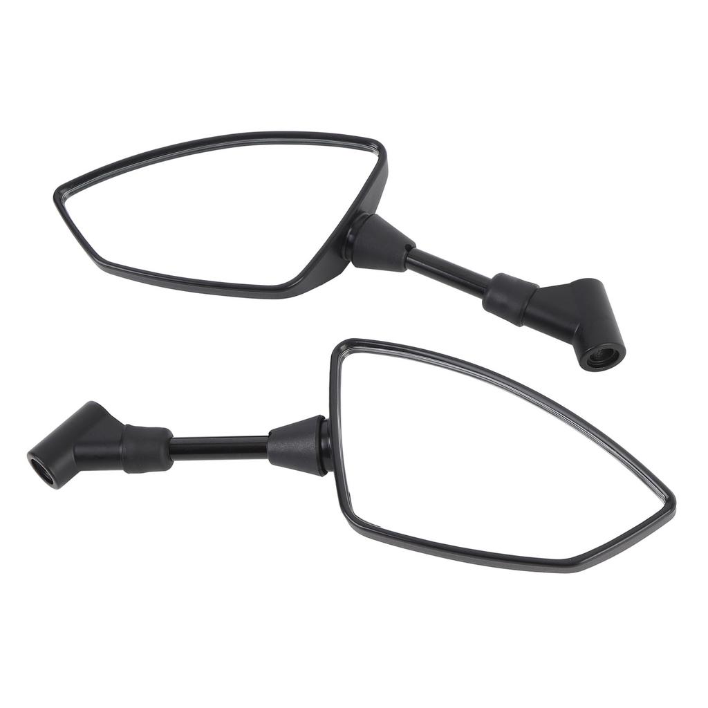 Universal Motorcycle Rear View Mirrors Shatter Proof 360 Deg Adjustable Wide View with M8 M10