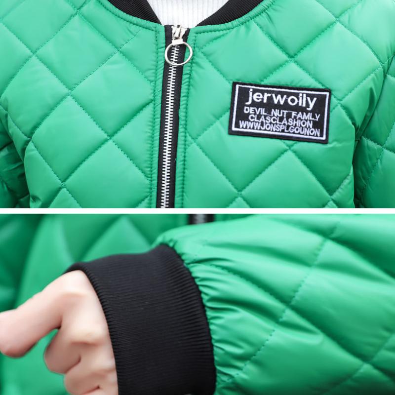 Soft and Lightweight Padded Jacket Women's Short Baseball Uniform Padded Jacket Female Student Winter Jacket Small Padded Jacket