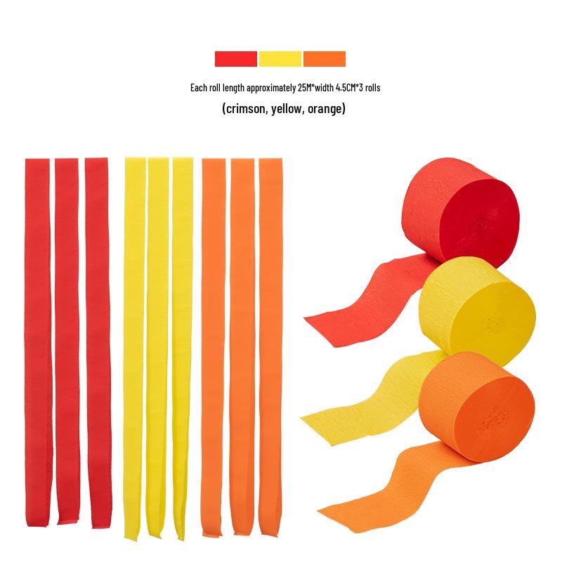 Bunte Luftballon-Quasten & Krepppapier-Bänder für Geburtstags- & Kindergarten-Dekorationen