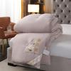 Verdickte Seiden-Winterdecke - Doppelbett Daunen, Warm für Frühling & Herbst