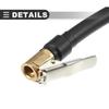 Motoforti Universal Tire Inflator Extension Hose Chuck Adapter Quick Connect, 2m Length, Copper Rubber, Black, 1 Pc