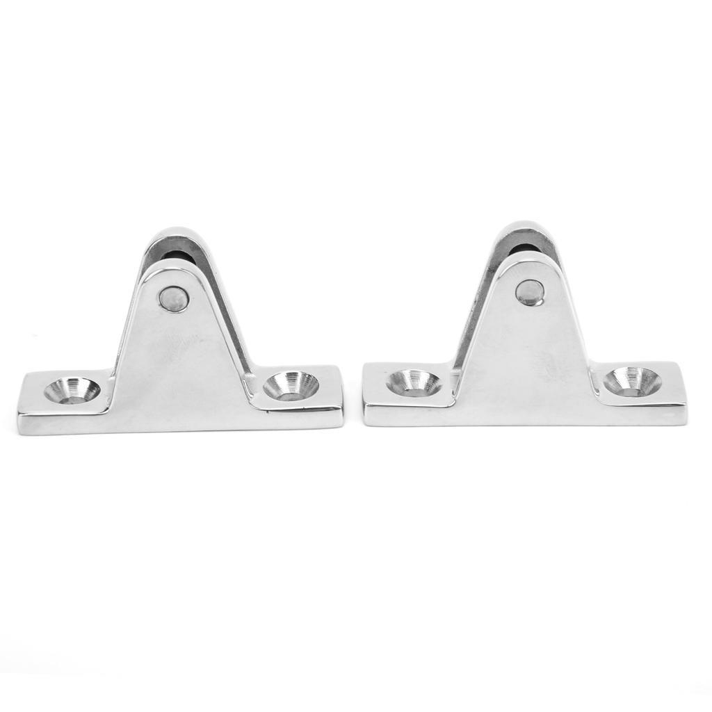 2pcs Bimini Top 90° Deck Hinge 316 Stainless Steel Heavy Duty Marine Boat Deck Hinge Mount