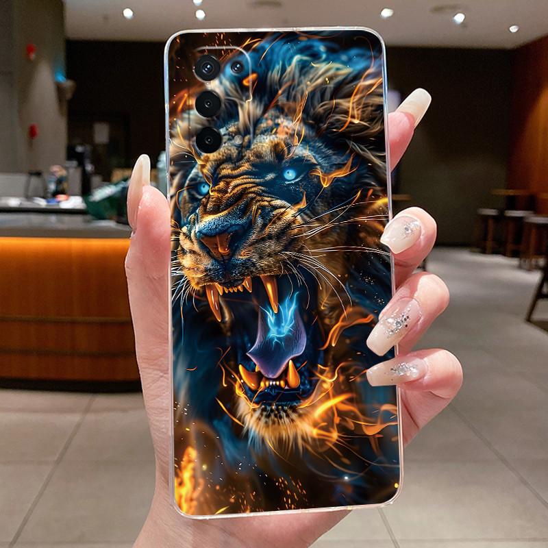 Casing For OPPO A74 5G CPH2197 Phone Case Luxury Dragon Cute Cool Boys Girls Pattern Soft silicone Back Cover Transparent Shell