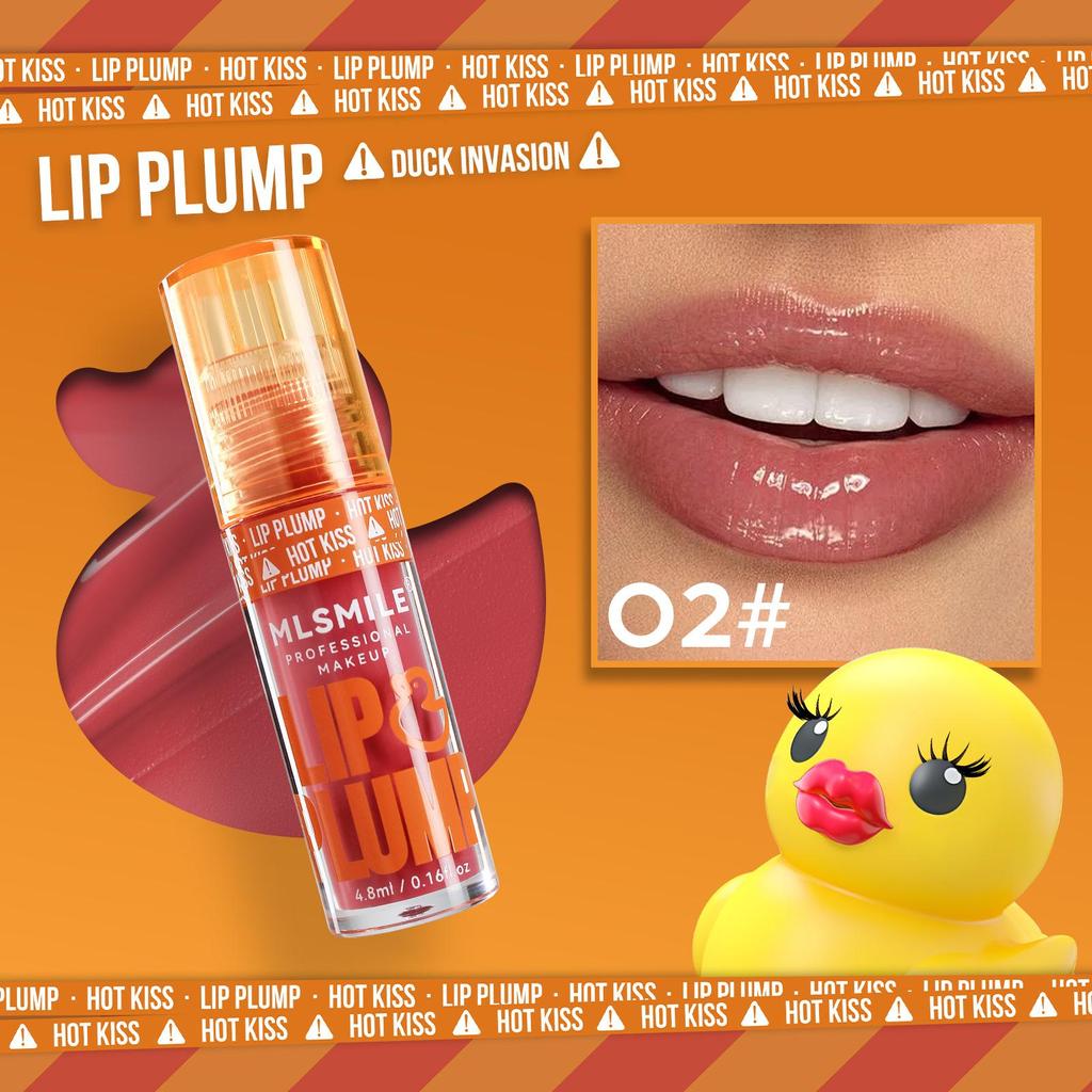 6 Color Duck Lip Plump Lip Oil Hydratační hydratační lesk na rty Big Mouth Toot Lips Medová glazura na rty