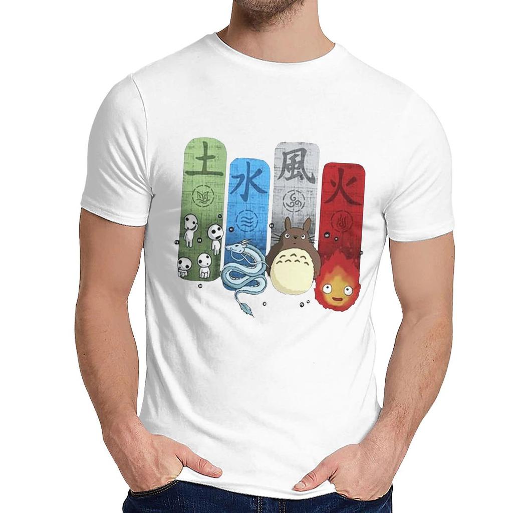 Comfortable Princess Mononoke Totoro Spirited Away T Shirt Men Summer Young Style Classic O Neck Homme