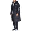 Li Ning Loose Casual Sports Long Hooded Down Jacket Men Outerwear Black AYMR055-1