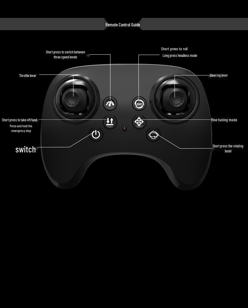 Child's Durable Induction Drone: Long Battery, Collision-Proof Remote-Control Airplane
