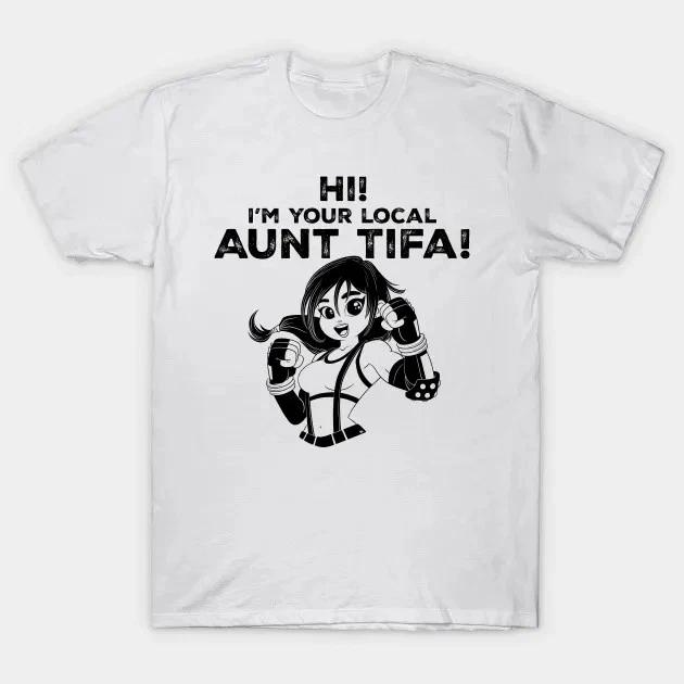Aunt Tifa Waifu Shirt Final Fantasy 7 Anime Waifu Gift Shirt All Size V4 S