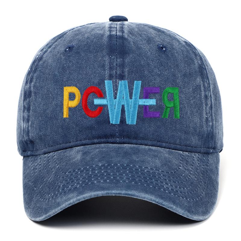 Trendy Retro Colorful Letter Embroidered Distressed Baseball Cap for Men & Women