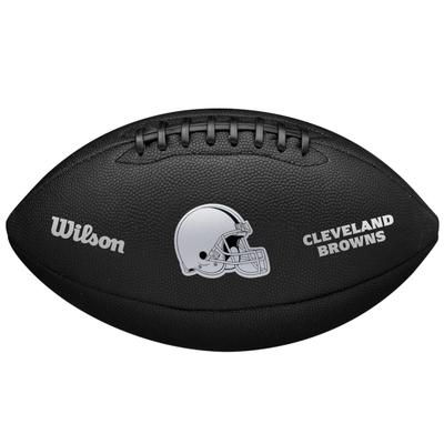 Wilson NFL Team Metallic Premiere Cleveland Browns Ball, Unisex Black American Football Ball