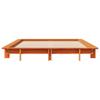 Vidaxl Bed Frame Without Mattress, Waxed Brown, 120X190 Cm, Pine