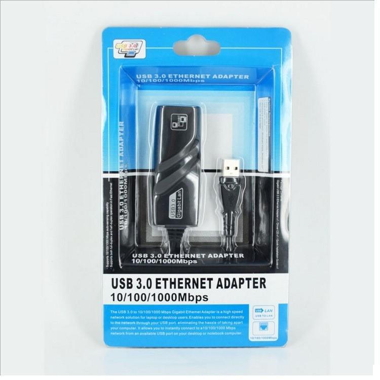 

USB Gigabit до RJ45 Адаптер Ethernet Type-C Високошвидкісний з LED
