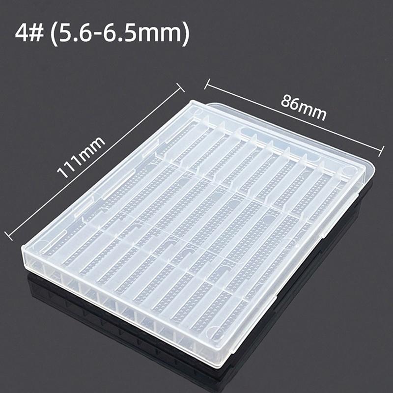 Plastic Twist Drill Empty Box Storage Box Toolbox Tool Accessories Woodworking Drill Bit 5/10 Hole Transparent Packaging Case