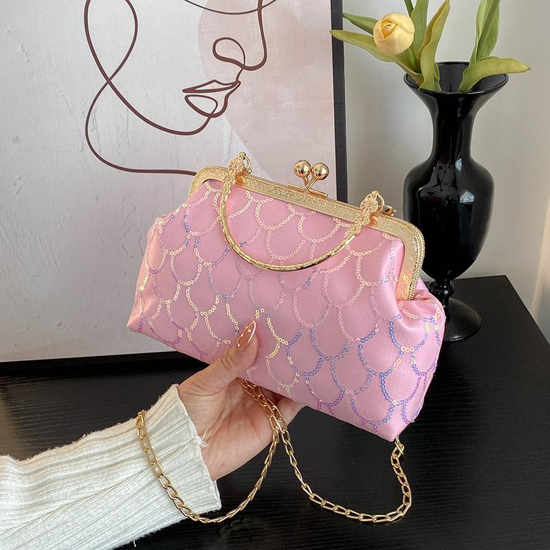 

Новый тренд моды на легкую роскошь, портативная, легкая, универсальная сумка через плечо розовый