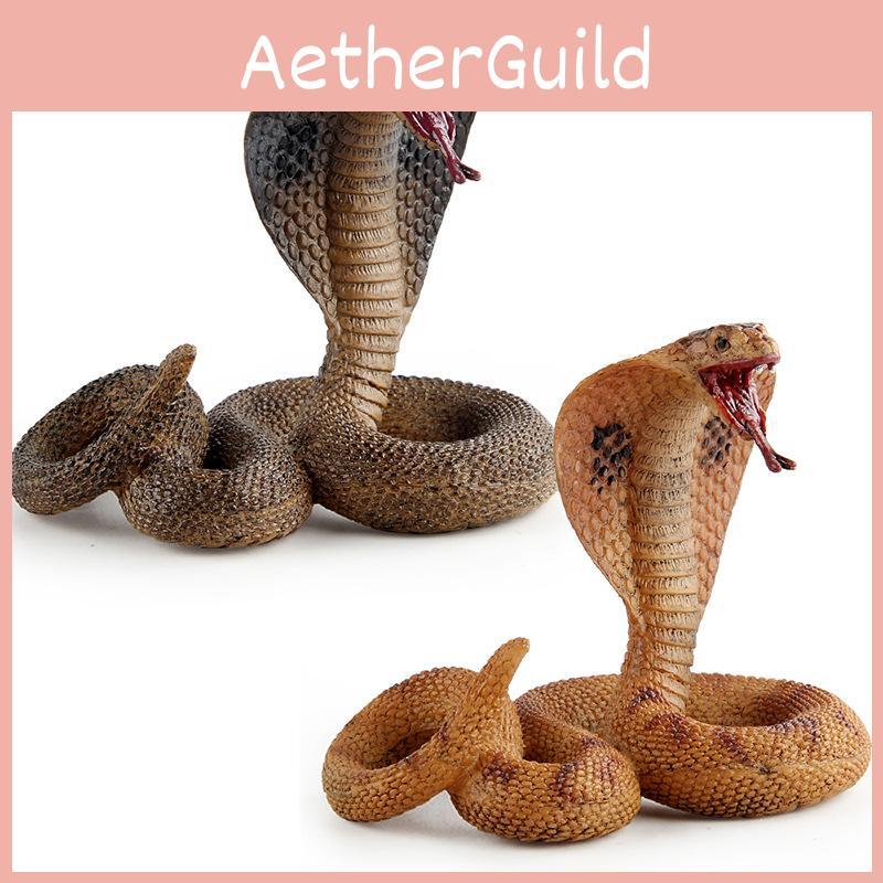 Realistic Pvc Cobra Model Snake For Home Decor With Vibrant Colors And Detailed Features