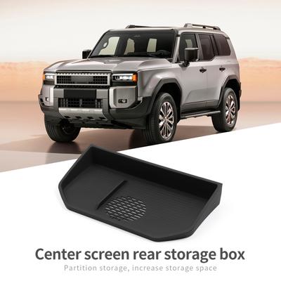 For Toyota Land Cruiser Prado 2024 250 Car Dashboard Tray Center Console Hidden Storage Box Behind Screen Tidying
