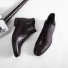 First Layer Cowhide Chelsea Boots Men's Genuine Leather New Autumn and Winter Martin Boots British Style Dress Leather Boots