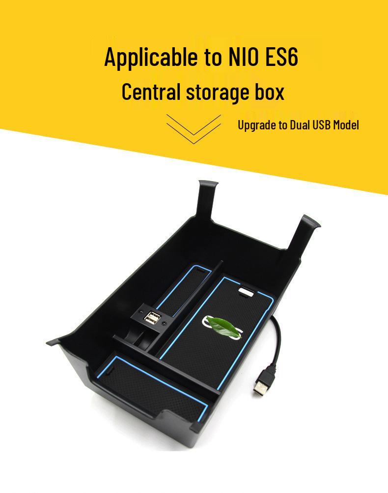 Niestandardowy schowek w podłokietniku do NIO ES6: Akcesoria i Dekoracje Wnętrza do Pojazdów Elektrycznych