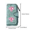 Heart-shaped Musical Note Long Zipper Wallet, Large-capacity Card Holder, Unisex Clutch Bag, Stylish Zippered Coin Purse, Suitable for Daily Use, a