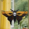 1 Stück Acryl Halloween Schmetterling & Totenkopf Fensterbehang Sonnenfänger Gotisch, Vier Jahreszeiten Dekoration, Neuheit Heimdeko, Perfekt Langlebig für Schlafzimmer