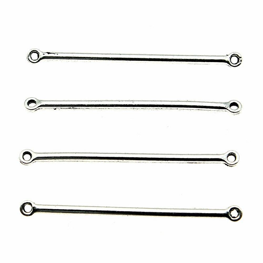 

Античный серебряный цвет, 20 шт., бренд: WYISYWG Длинный соединительный стержень, подвески, аксессуары для рукоделия, 2x34 мм