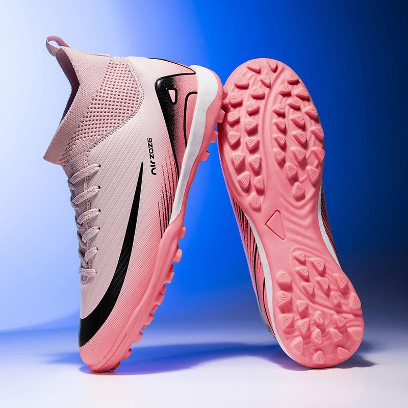 New Youth High-Top Football Shoes Student Youth Grass Spikes Men'S And Women'S Broken Nails Training Shoes