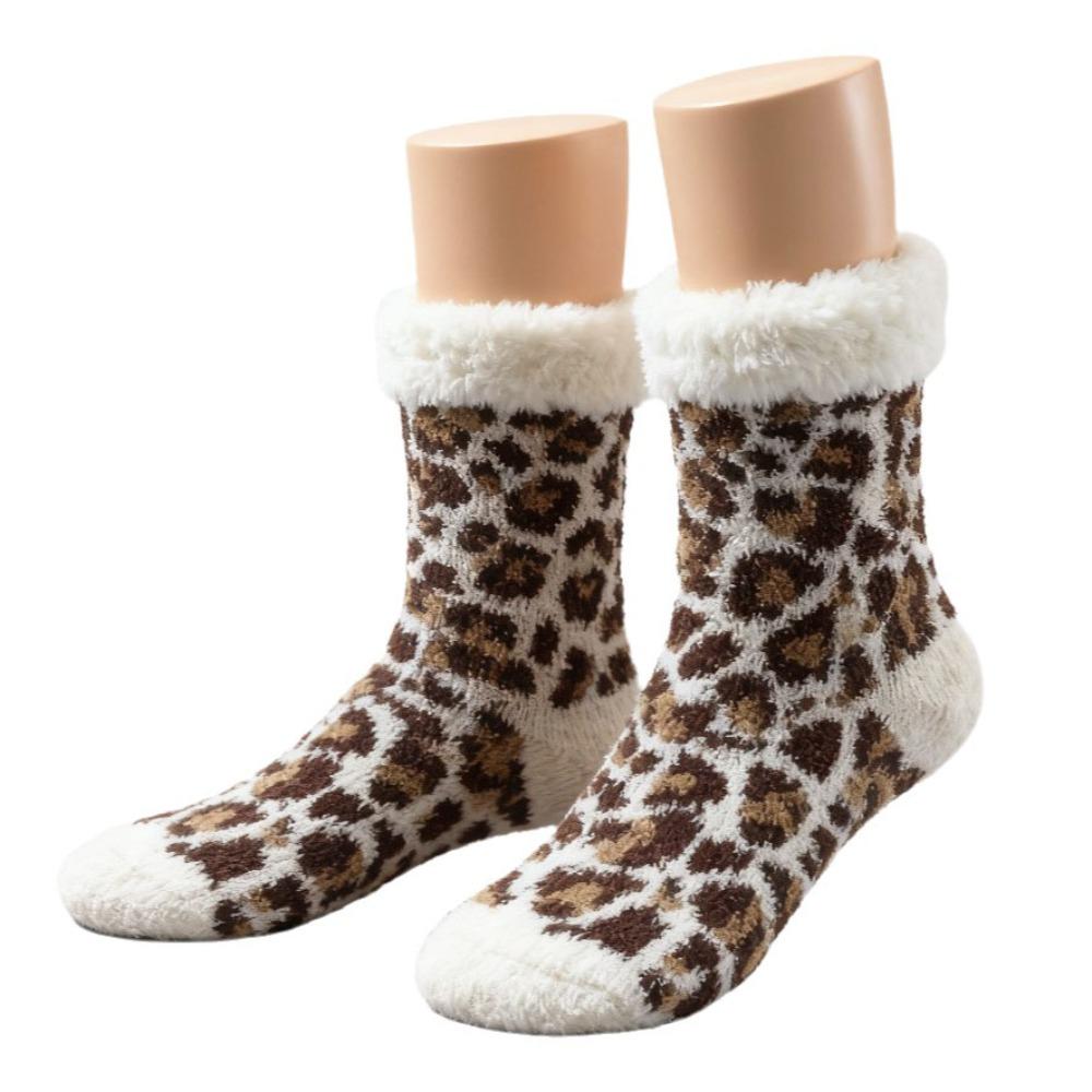 Thicken Plush Fuzzy Slipper Socks Thermal Warm Thermal Slipper Socks Soft Sleep Socks Bedroom Wear