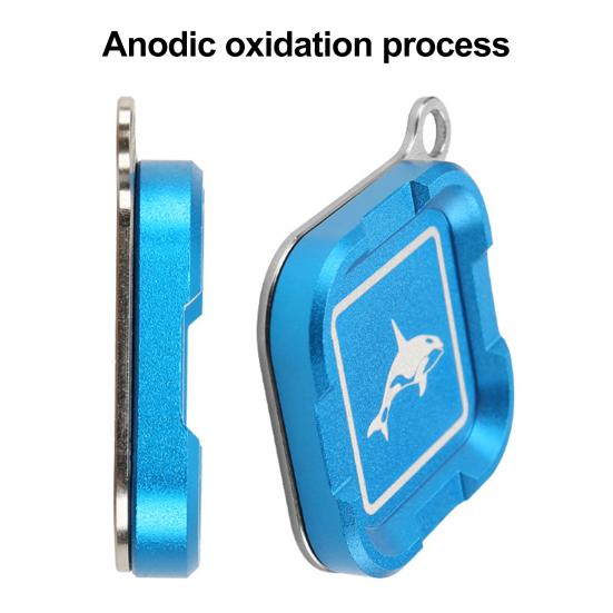Magnetic Fly Patch Fishing Accessories Anodized Surface Strong Magnetic Force Compact Design Portable Fishing Tackle Tool