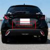 Für Toyota Yaris XP210   -2025 Für Mazda 2 Nebelschlussleuchte Lampenrahmen Abdeckung ABS Chrom Auto Zierleisten Zubehör