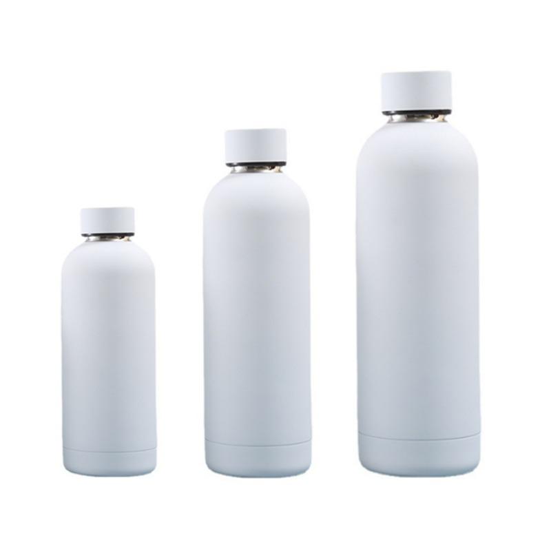 

350 мл/500 мл/750 мл маленькая чашка-термос из нержавеющей стали, резиновая краска, спортивный чайник с двойными стенками, чашка для воды 350ml