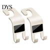 Car Seat Hook 2Pcs Headrest Heavy Duty Hooks Double Back Vehicle Storage Organizer for Fits Most Cars Bags Coats Accessory
