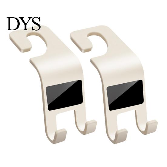 Car Seat Hook 2Pcs Headrest Heavy Duty Hooks Double Back Vehicle Storage Organizer for Fits Most Cars Bags Coats Accessory