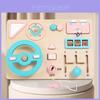 Wooden Busy Board Car Steering Wheel Toy For Early Childhood Learning And Developing Fine Motor Skills
