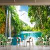 Mural de perete 3d Peisaj montan Scenă Tapet Cascadă Living Canapea Dormitor Mural de perete Cascadă