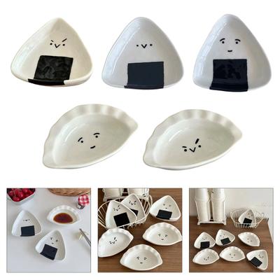 Mini Dreieck Keramik Saucenschälchen Perfekt für Sushi und Bento Verbessert das Esserlebnis mit Hitzebeständigem Design