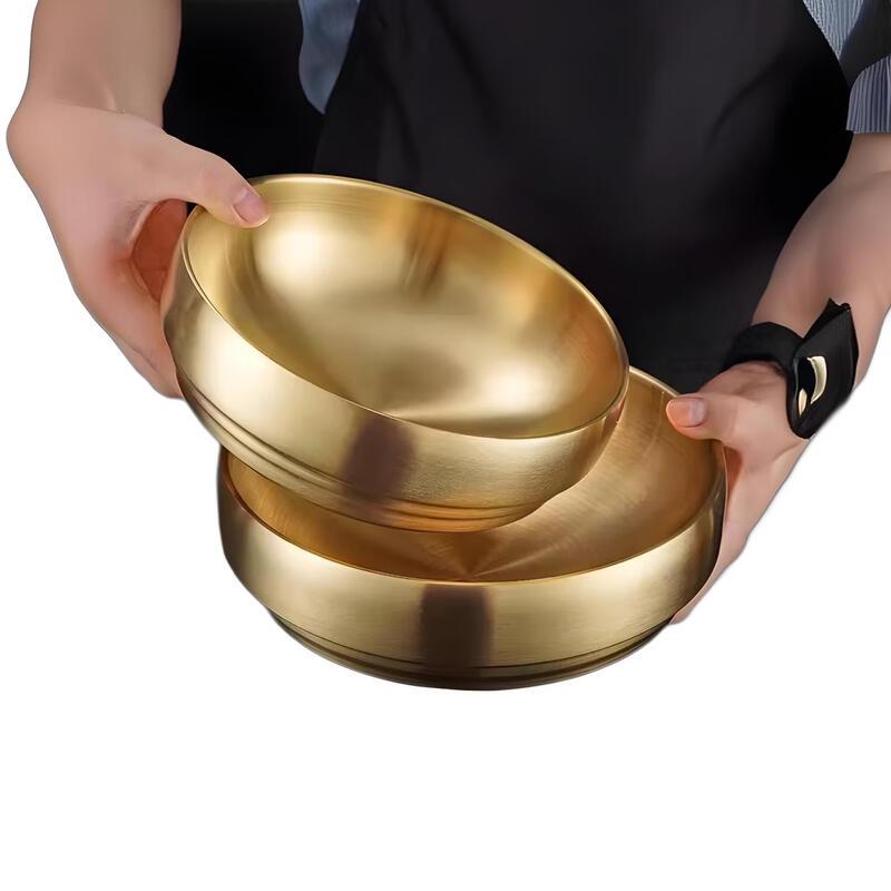 Koreanischer Stil Gold Edelstahl Schüssel Set