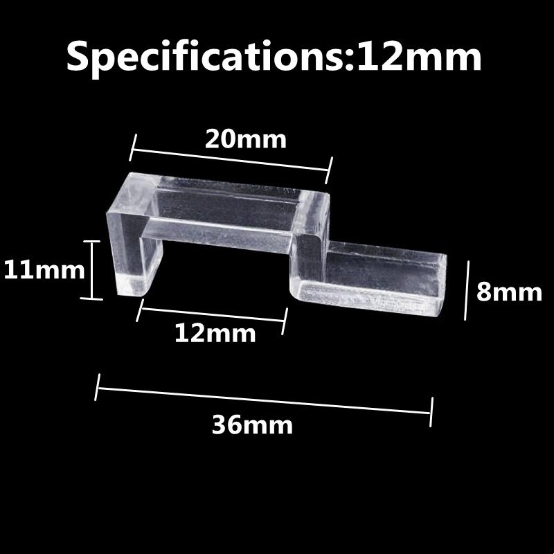 4/5/6/8/10/12/15/19mm Acrylic Aquarium Fish Tank Clips Glass Cover Support Holders Accessories for Aquarium Filter Lamp Stand 4 pcs