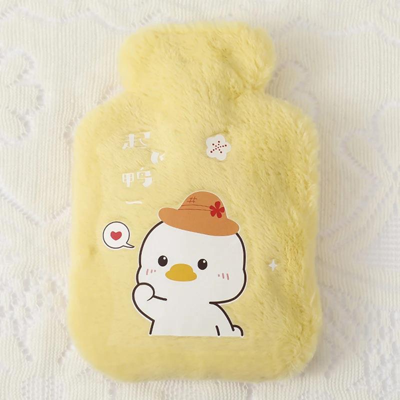 Cartone Animato Peluche Coniglio Orso Borsa Acqua Calda Riempimento Acqua Velluto Piccolo Portatile Studente Scaldamani Carino Borsa Acqua Calda