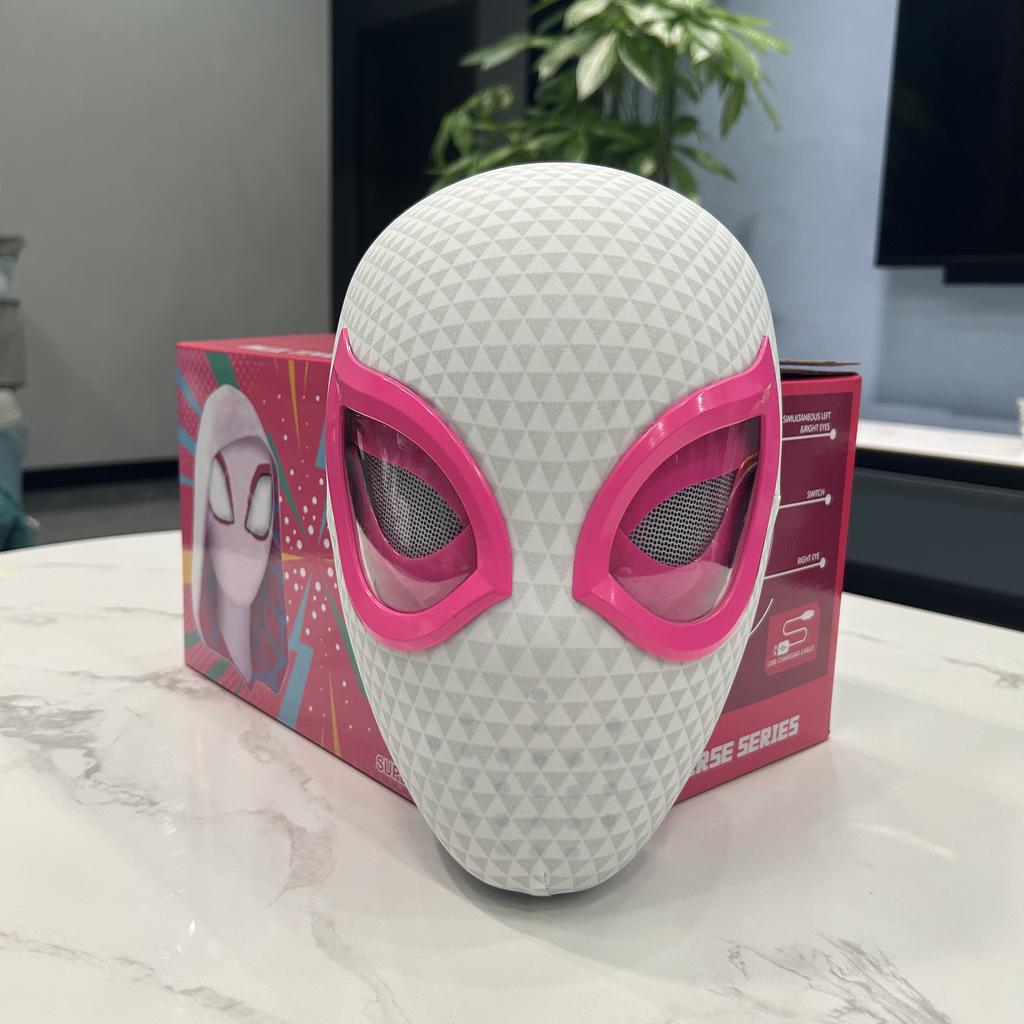 Hot Spider Man Eye Gwen Mask Spider Man Moving Eyes Helmet Mask Cosplay Decoration Christmas Gift Toys