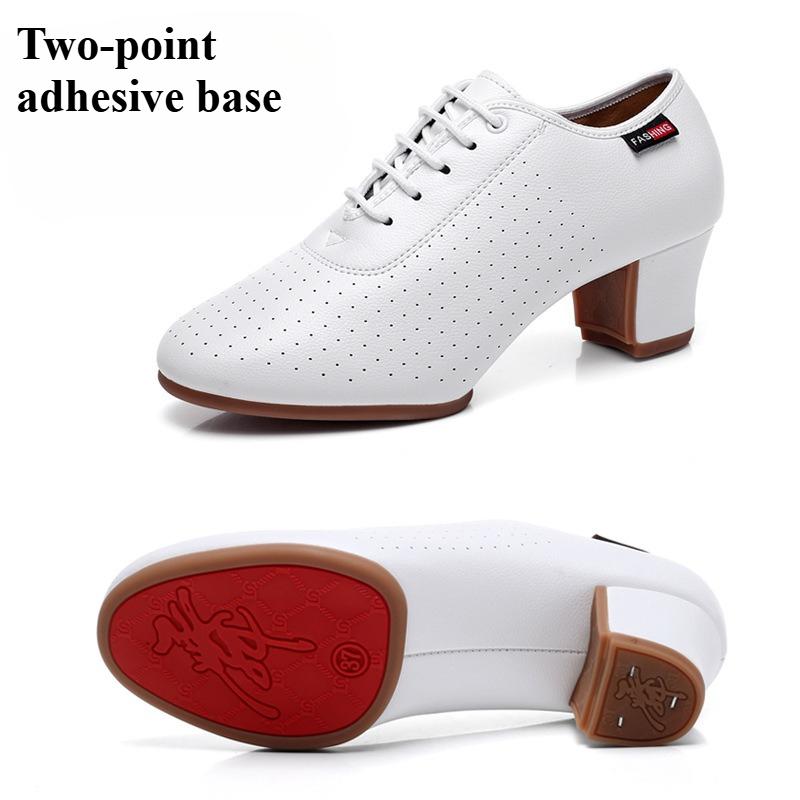 

Women s Dance Shoes -5cm/1.97in Adult Mid-Heel Teacher Style Soft Sole Breathable Sailor Ballroom Shoes 42