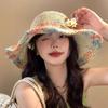 Woven Straw Hat Sunshade for Seaside Beach Holidays – Breathable, Openwork Design with a Wide Brim to Flatter the Face