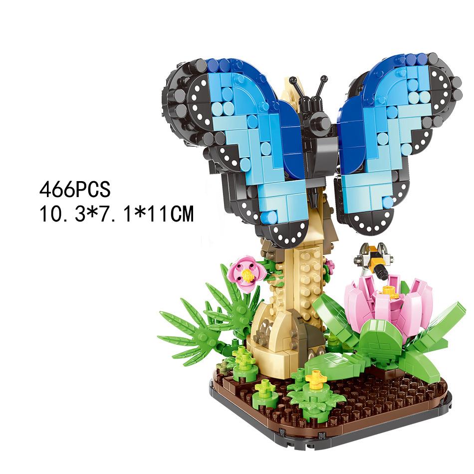 Creative Insects World Micro Diamond Block Butterfly Mantis Elephant Beetles Building Brick Toys Nanobricks For Kids Gifts