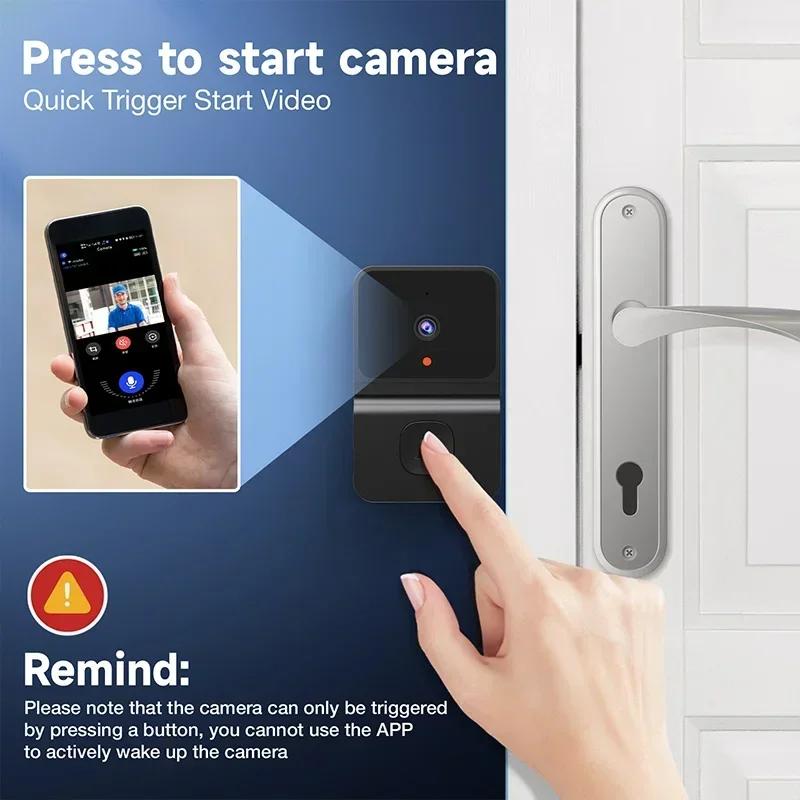 Wireless WiFi Doorbell Camera Waterproof 720P HD Video Door Bell Smart Outdoor Wireless Doorbell With Camera Night Vision