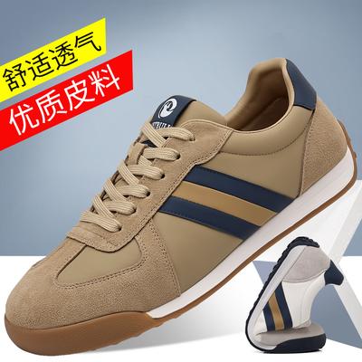 Flat-bottomed German Training Shoes Men's 2025 New Spring and Autumn Comfortable and Versatile Little White Forrest Gump Shoes Casual Sports Shoes 955